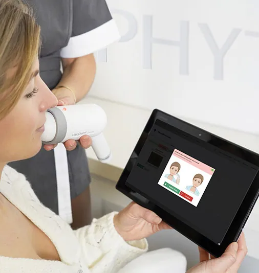 VisioDerm-Hautanalyse am Tablet